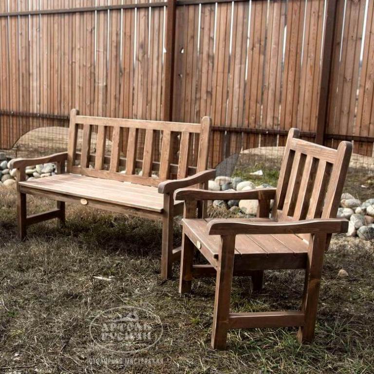 ОКРАШИВАЕМ ДЕТАЛИ И ГОТОВУЮ СКАМЬЮ